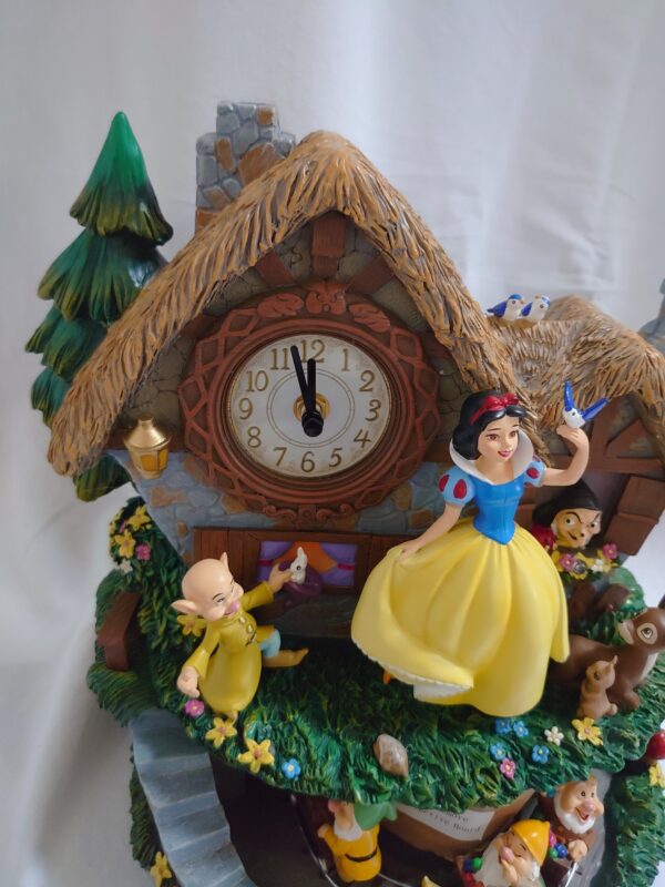 Disney Snow White The Seven Dwarfs Clock Lights Up With Music And Motion