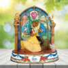 Hawthorne Village Division Beauty and The Beast Sculpture with LED Illumination Stained Glass