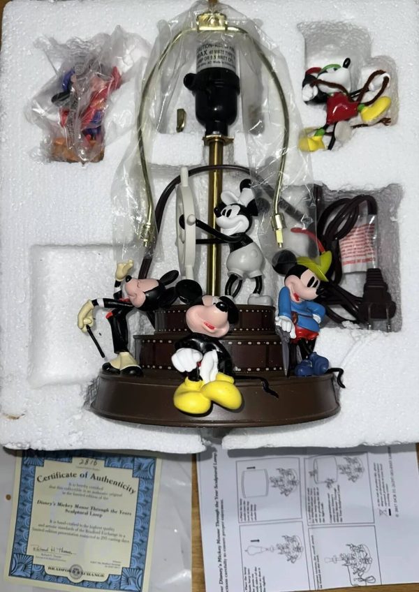 Mickey Mouse Through The Years Sculptural Lamp No 2495