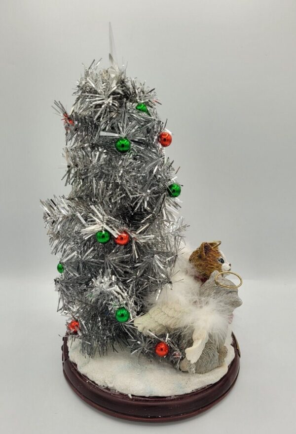 Bradford Exchange Tabletop Christmas Tree A Meow-y Christmas to All Singing Cats