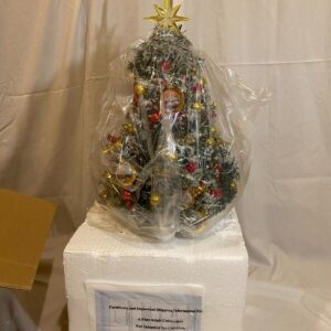 Bradford Exchange Thomas Kinkade Snowglobe Christmas Tree with Lights Music