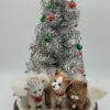 Tabletop Christmas Tree A Meow-y Christmas to All Singing Cats