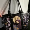 Tim Burton's The Nightmare Before Xmas Womens Tote Bag With Charm