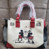 Mickey Mouse And Minnie Mouse Love Story Faux Leather Handbag