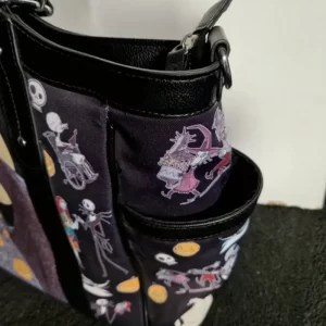 Tim Burton's The Nightmare Before Xmas Womens Tote Bag With Charm