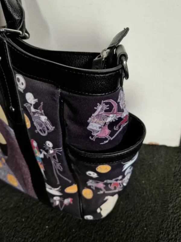 Tim Burton's The Nightmare Before Xmas Womens Tote Bag With Charm