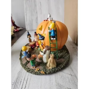 Peanuts great pumpkin carving party Halloween illuminated mast Sculpture No A0963