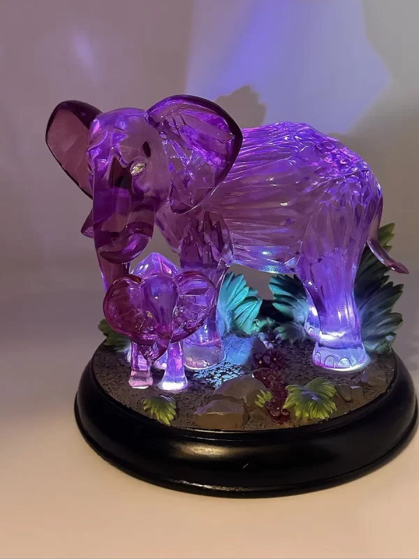 Blake Jensen Mystical Enchanted Lighted Elephants Figurine Sculpture No A5497