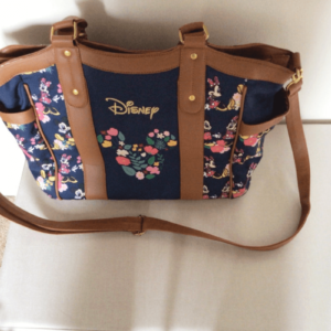 Disney Mickey Mouse And Minnie Mouse Floral Womens Tote Bag