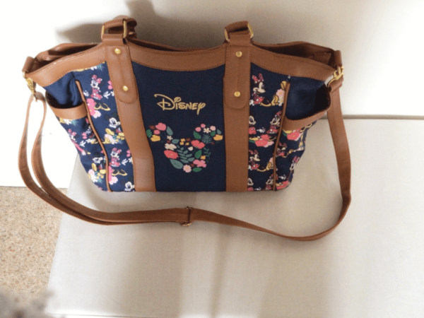 Disney Mickey Mouse And Minnie Mouse Floral Womens Tote Bag