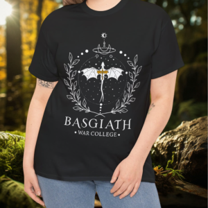 Fourth Wing Basgiath Two Sided Romantasy Dragons Yarros T-Shirt