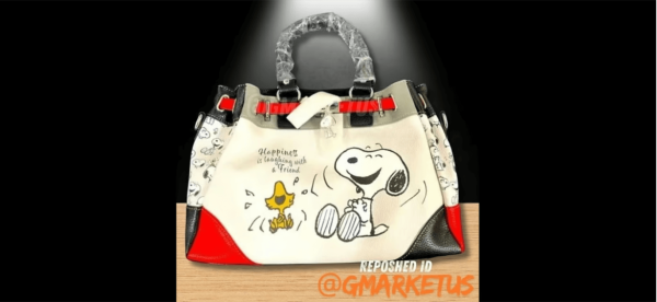 PEANUTS Snoopy And Woodstock Handbag With Removable Strap