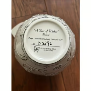 Bradford Exchange "A Year of Wishes for Daughter" Music Box jar