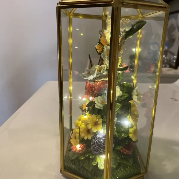 elicate Treasures Illuminated Butterfly Garden Sculpture