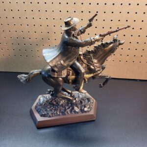 John Wayne Heroic Charge Bradford Exchange Western Figurine Bronze Sculpture No A3287