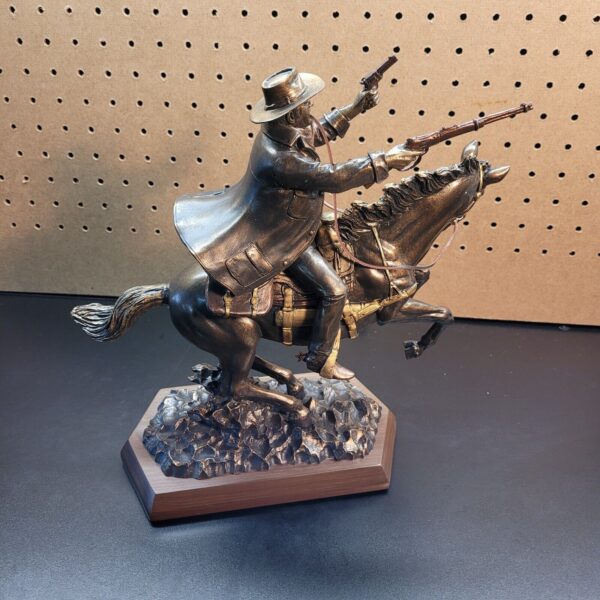 John Wayne Heroic Charge Bradford Exchange Western Figurine Bronze Sculpture No A3287