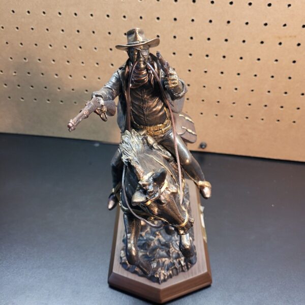 John Wayne Heroic Charge Bradford Exchange Western Figurine Bronze Sculpture No A3287