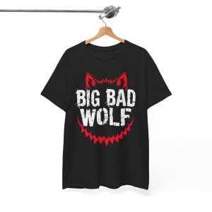 Big Bad And Wolf Costume Funny Wolves Werewolf Cool Dog T-Shirt