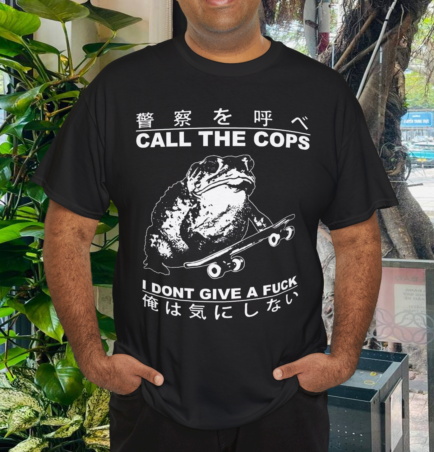 Call The Cops I Don’t Give A Fck Skateboarding Toad Japanese T-Shirt Call The Cops I Don’t Give A Fck Skateboarding Toad Japanese T-Shirt
