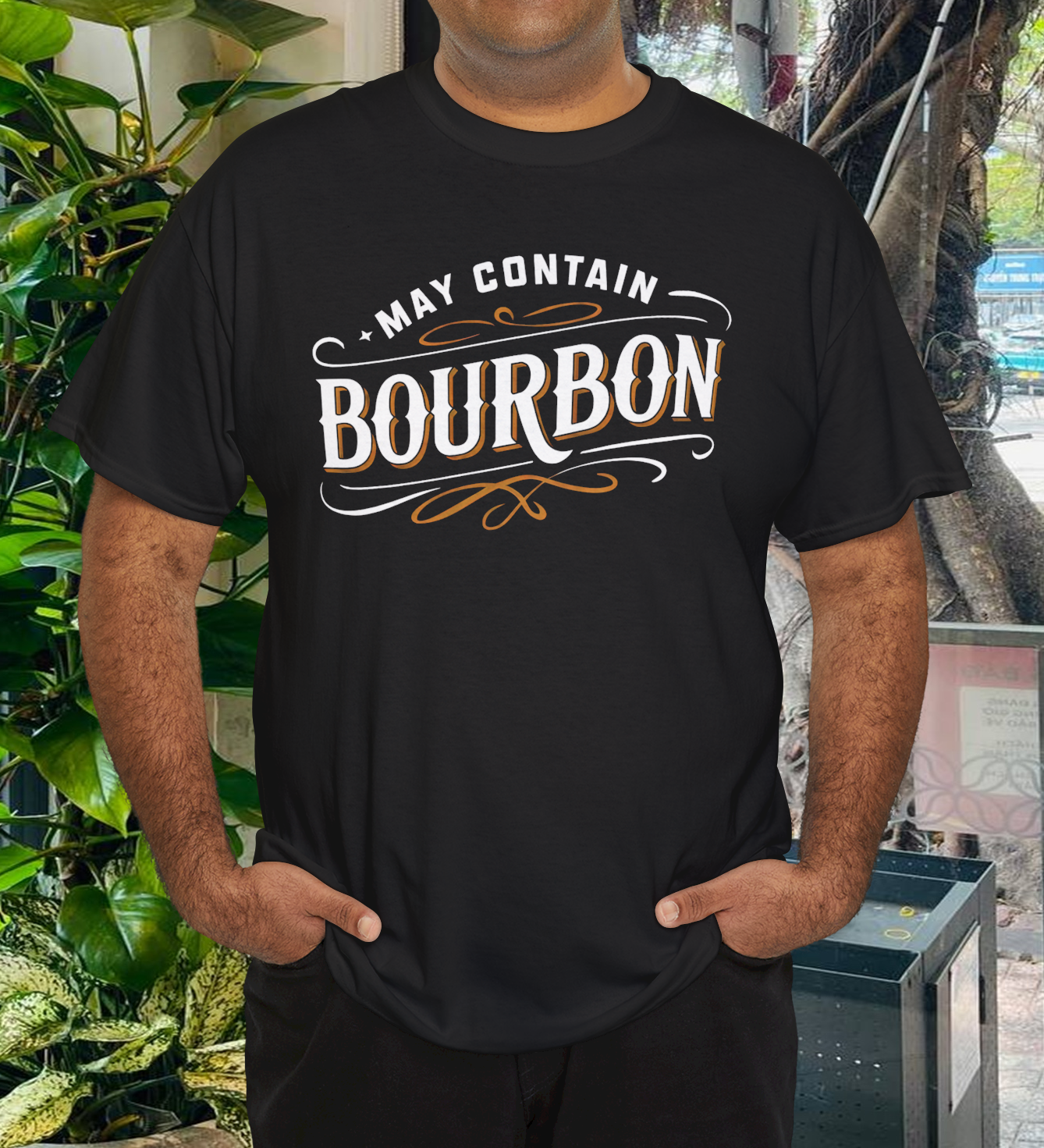 May Contain Bourbon Classic Whiskey Lover Design T-Shirt May Contain Bourbon Classic Whiskey Lover Design T-Shirt