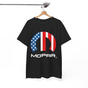 Mopar American Flag White Logo T-Shirt