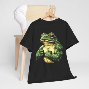 Muscular Frog Powerlifting Weightlifting Gym Workout T-Shirt