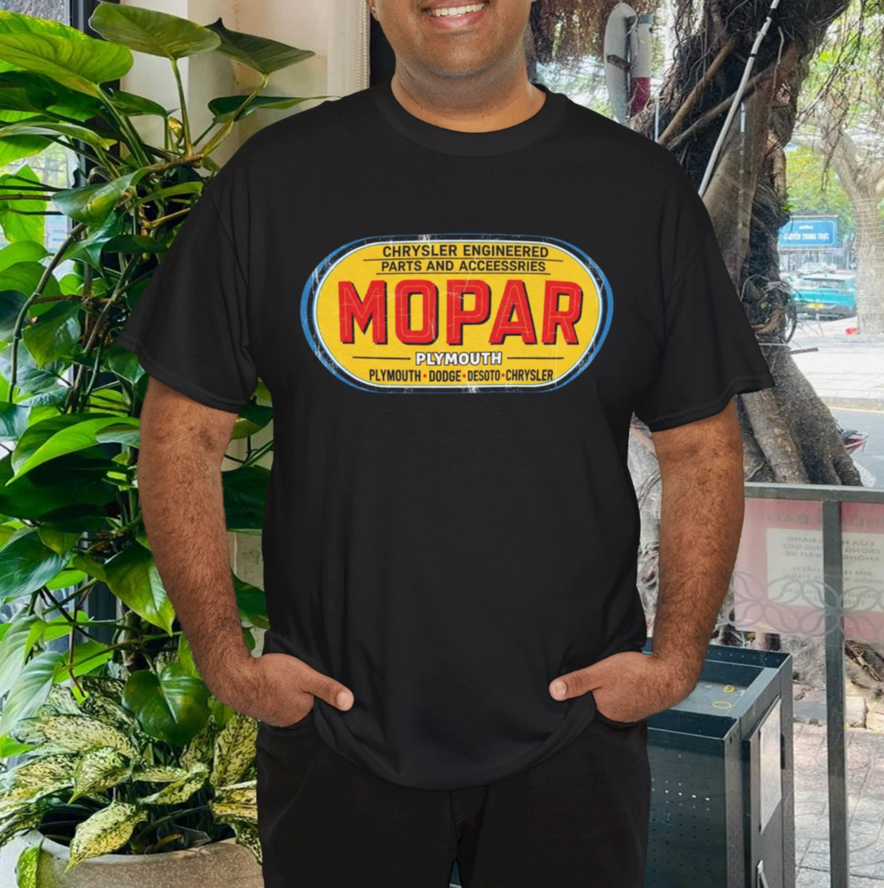New Mopar Active Logo T-Shirt Funny American New Mopar Active Logo T-Shirt Funny American