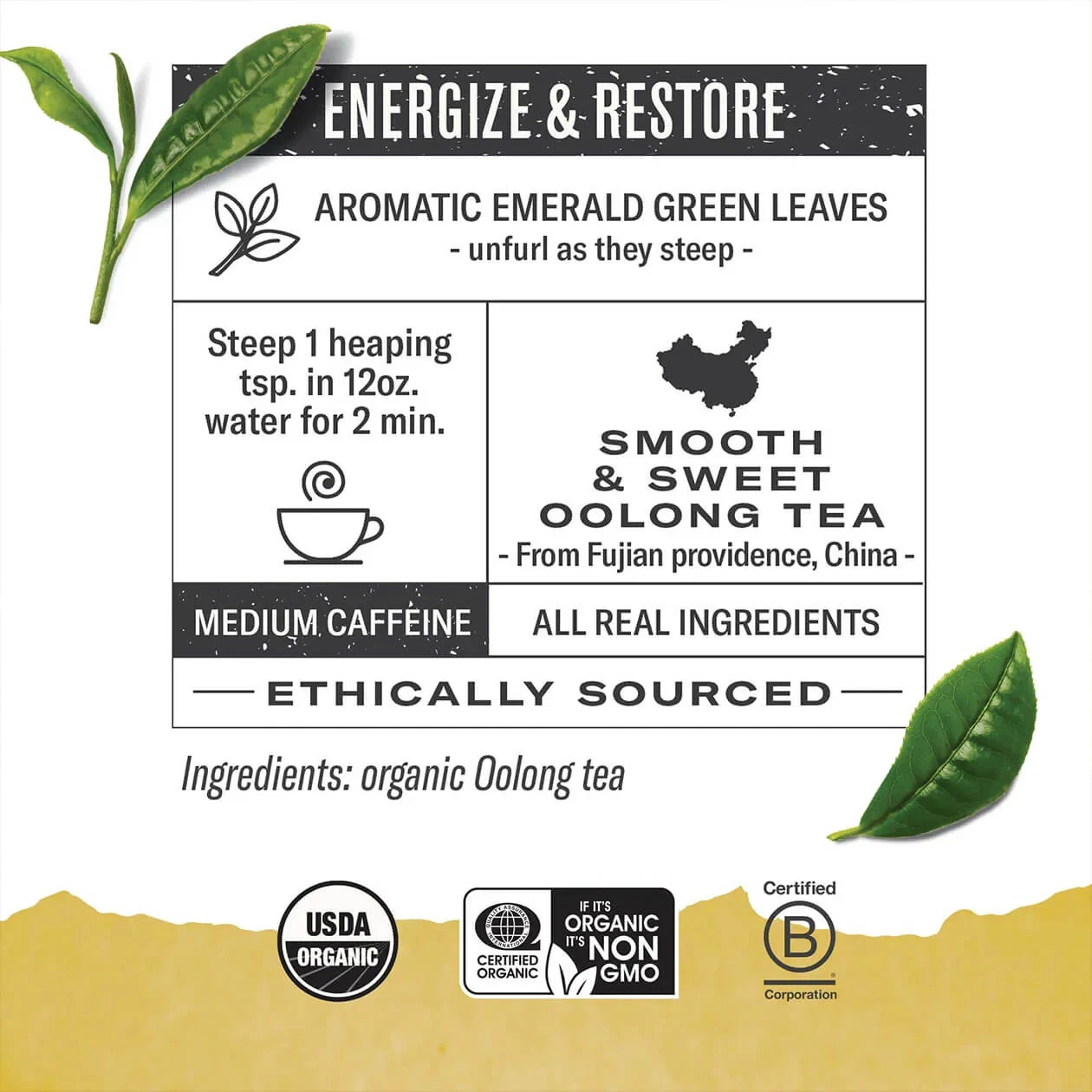 Numi Organic BTi Kuan Yin - Oolong Numi Organic BTi Kuan Yin - Oolong