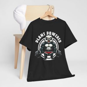 Plant Powered Vegan Gym Weightlift Gym Panda Gym Fitness T-Shirt