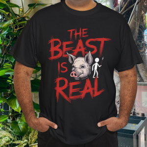 The Beast is Real Lord of the Flies Classic Literary T-Shirt