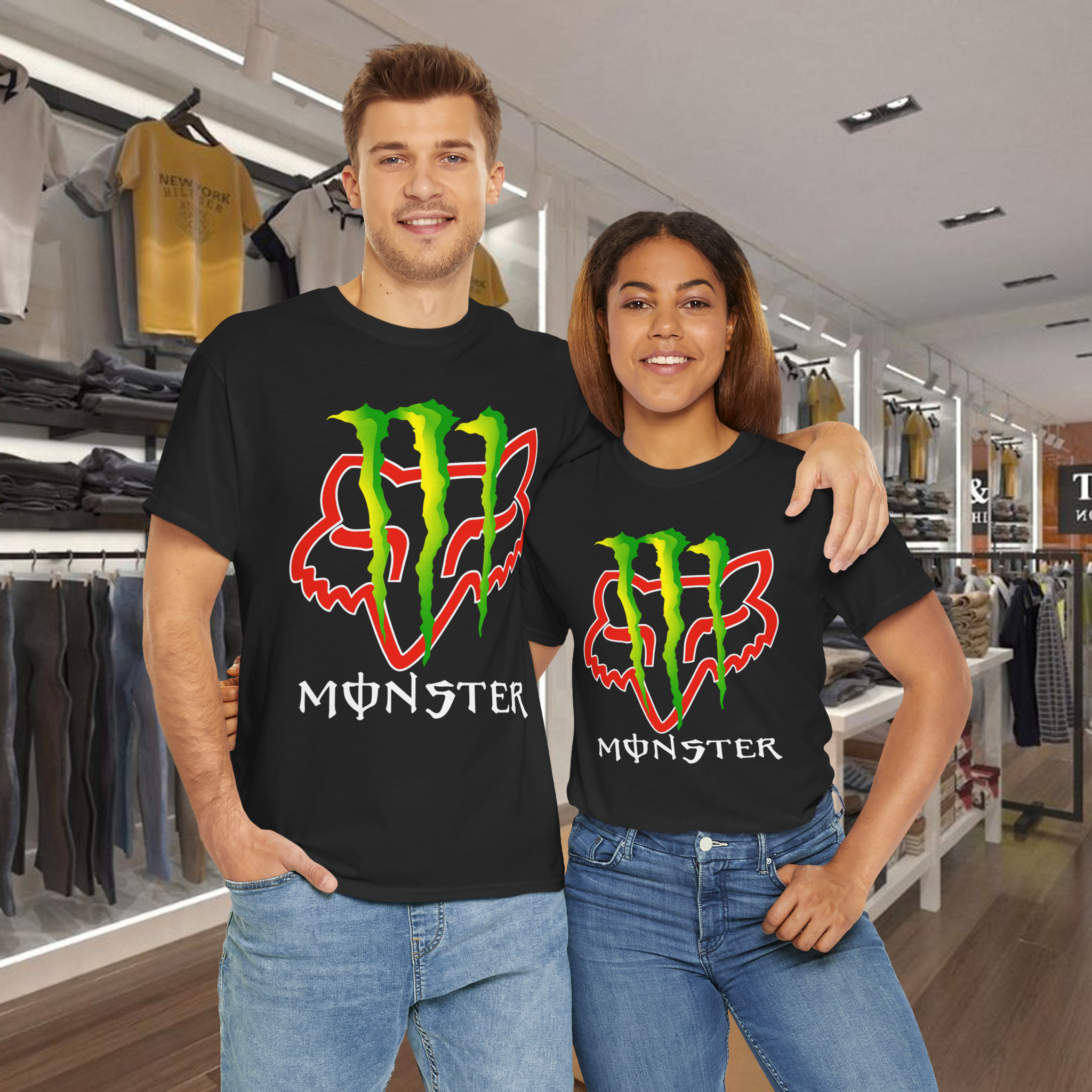 Fox Racing Monster Energy Drink Logo Graphic T-Shirt Fox Racing Monster Energy Drink Logo Graphic T-Shirt