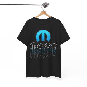 Mopar Emblem & Three Color MOPAR Script Black T-Shirt