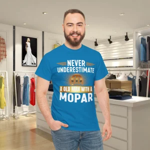 Never Underestimate An Old Man With A Mopar vintag T-Shirts Heavyweight T-shirt