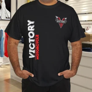 New Victory Motorcycle Logos Mens T-shirt American